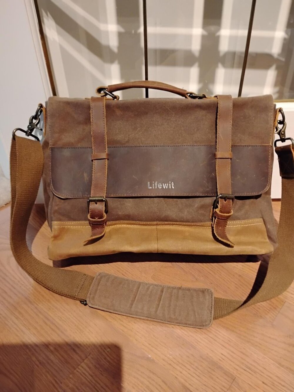 Leather & Canvas "Indiana Jones" Messenger Bag